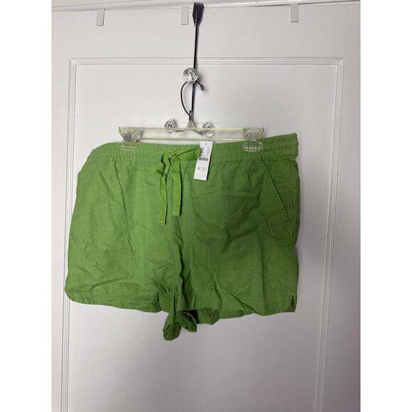 J. Crew Linen Blend Lightweight Gauzy Loose Flowy Green Pull On Shirts Large NEW - Picture 2 of 6